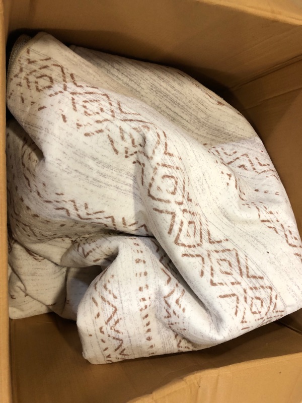 Photo 1 of Large Living Room Area Rug 5x7: Soft Machine Washable Boho Moroccan Farmhouse Rugs for Bedroom Under Dining Table - Non-Slip Neutral Morden Indoor Floor Carpet for Home Office - Brown/Cream