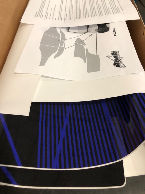 Photo 1 of AMR Racing Golf Cart Graphics kit Sticker Decal Compatible with E-Z-GO TXT 2014-2018 - Geometrik Blue Black