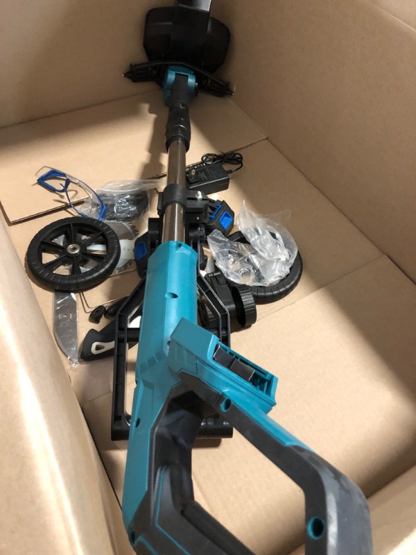 Photo 1 of Cordless String Trimmer for Makita 18V Battery, Folding 3 in1 Weed Eater with Brushless Motor & Battery Level Display, 11" Electric Weed Wacker/Edger Trimmer/Lawn Mower for Yard Garden 