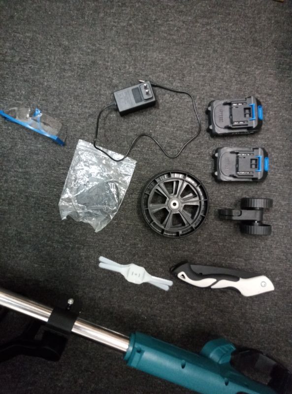Photo 1 of (PARTS ONLY) Cordless String Trimmer for Makita 18V Battery, Folding 3 in1 Weed Eater with Brushless Motor & Battery Level Display, 11" Electric Weed Wacker/Edger Trimmer/Lawn Mower for Yard Garden 