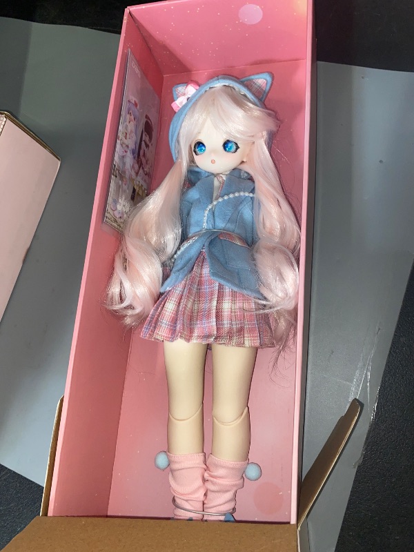Photo 1 of ICY Fortune Days 1/4 Scale Anime Style 16 Inch BJD Ball Jointed Doll Full Set Including Wig, 3D Eyes, Clothes, Shoes (Yan Ye)