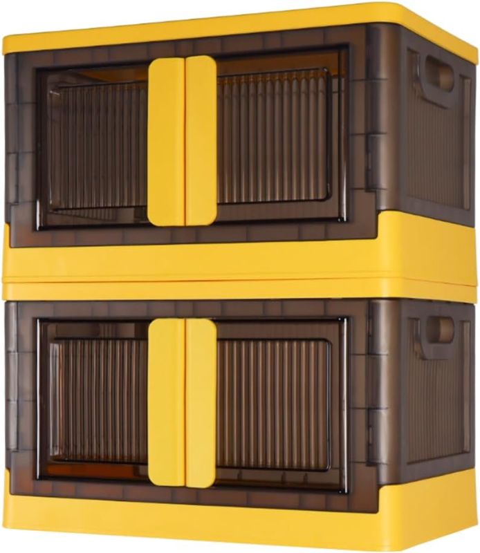 Photo 1 of HoneySky 2 Pack Storage Bins 8.4Gal (Yellow)
