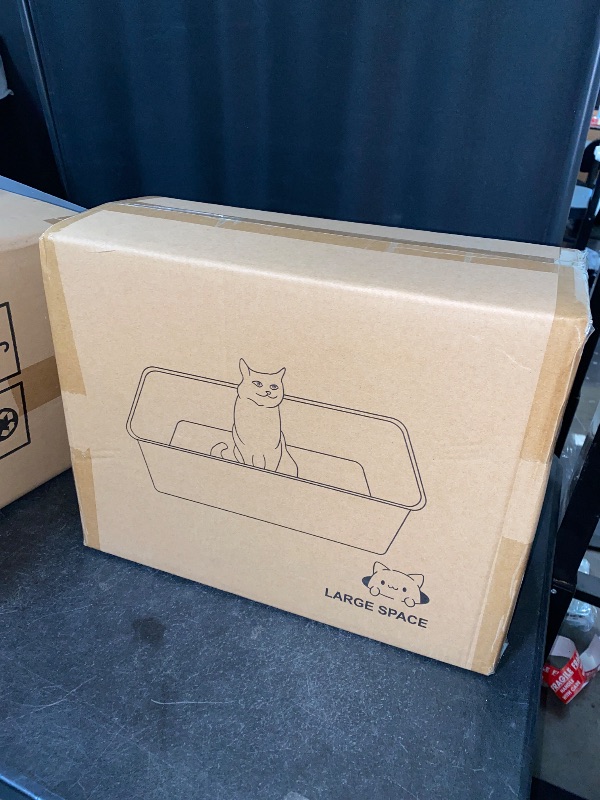 Photo 1 of FACTORY SEALED Stainless Steel Cat Litter Box – Durable, Easy to Clean, Rust-Resistant, Eco-Friendly, Ideal for Cats
