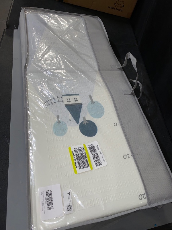 Photo 1 of FLAGAV Baby Play Mat, 79x71inch Extra Large Folding Baby Crawling Mat, Waterproof Reversible Playmat Foam Non Toxic Anti-Slip Portable Kids Play Mat for Infant, Toddler
