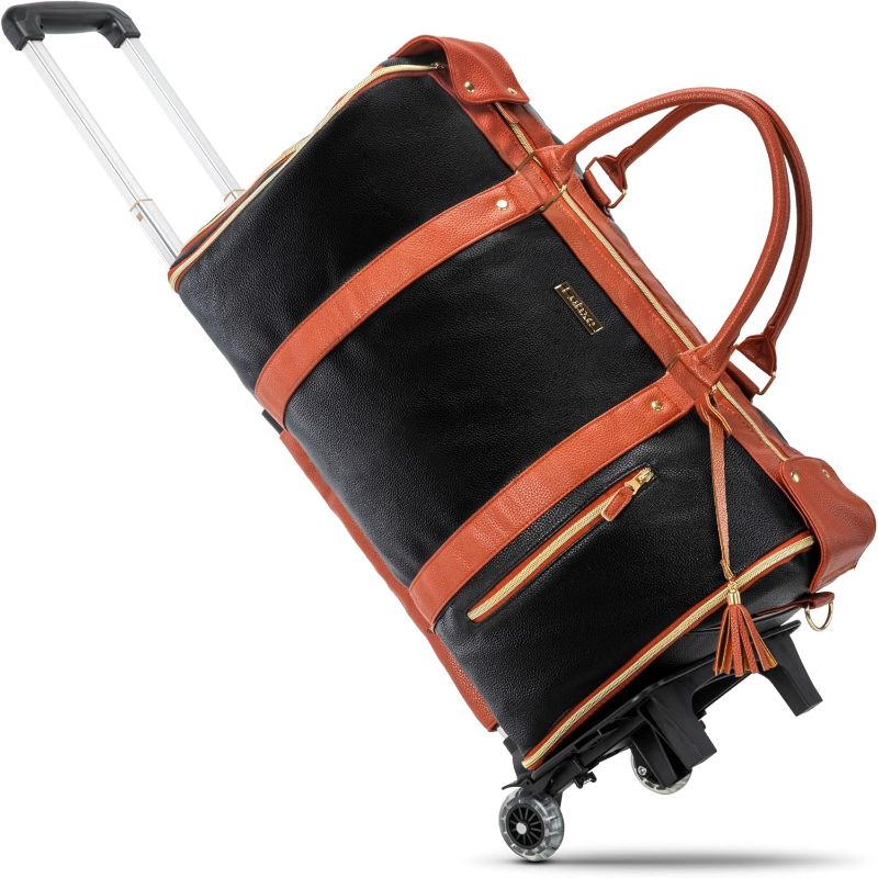 Photo 1 of LUHXE Travel Convertible Carry On Garment Roller Bag with Shoe Pouch & Detachable Shoulder Strap - Charcoal