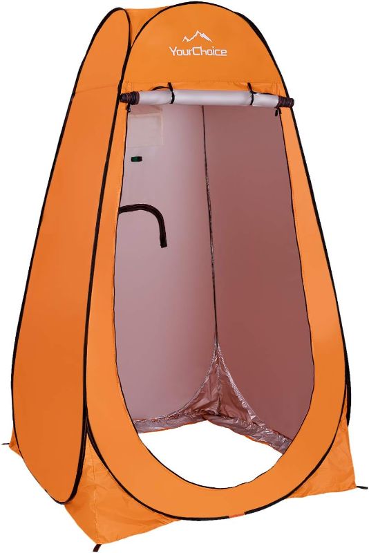 Photo 1 of Your Choice Pop Up Privacy Shower Tent - Portable Changing Tent for Camping, Beach & Hiking - 6.2FT Lightweight with Carry Bag, Quick Setup & Full Coverage
