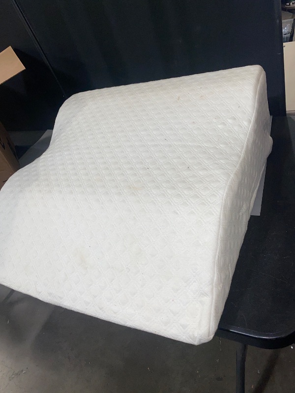 Photo 1 of Fsa Eligible Wedge Pillow for Sleeping -Post Surgery Pillow -Unique Curved Design -Memory Foam- Incline Pillow for Elevation,Pregnancy,Reading,Back & Knee Support,Breathing –,Washable Cover

