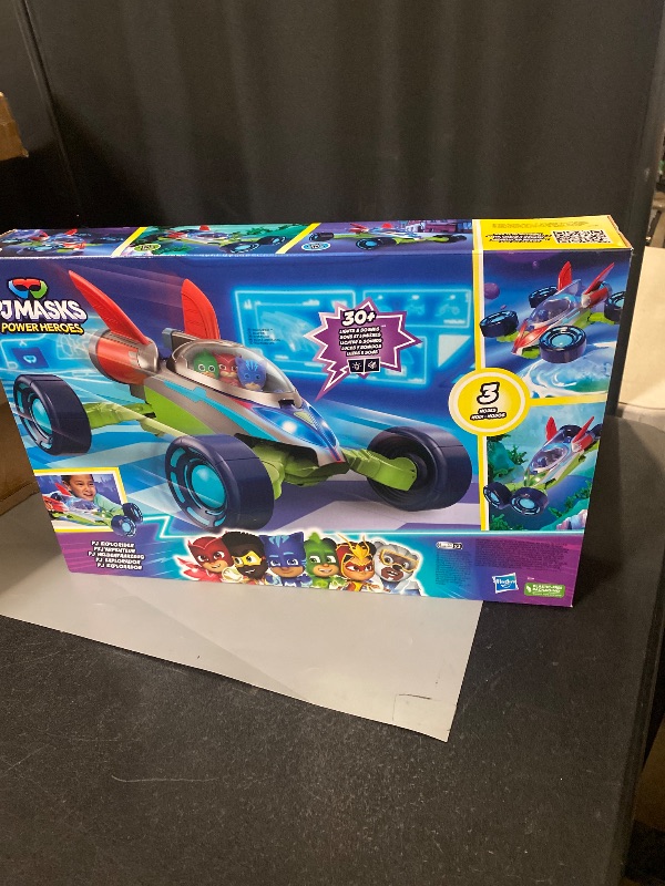 Photo 1 of PJ Masks Power Heroes PJ Hero Vehicle, Convertible Hero Flash Vehicle of Power Heroes with 3 Modes, Lights and Sounds