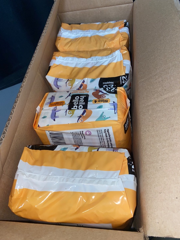 Photo 1 of SIZE 4- Hello Bello Premium Diapers, Size 4 (22-37 lbs) Surprise Pack for Girls - 84 Count, Hypoallergenic with Soft, Cloth-Like Feel - Assorted Girl & Gender Neutral Patterns
