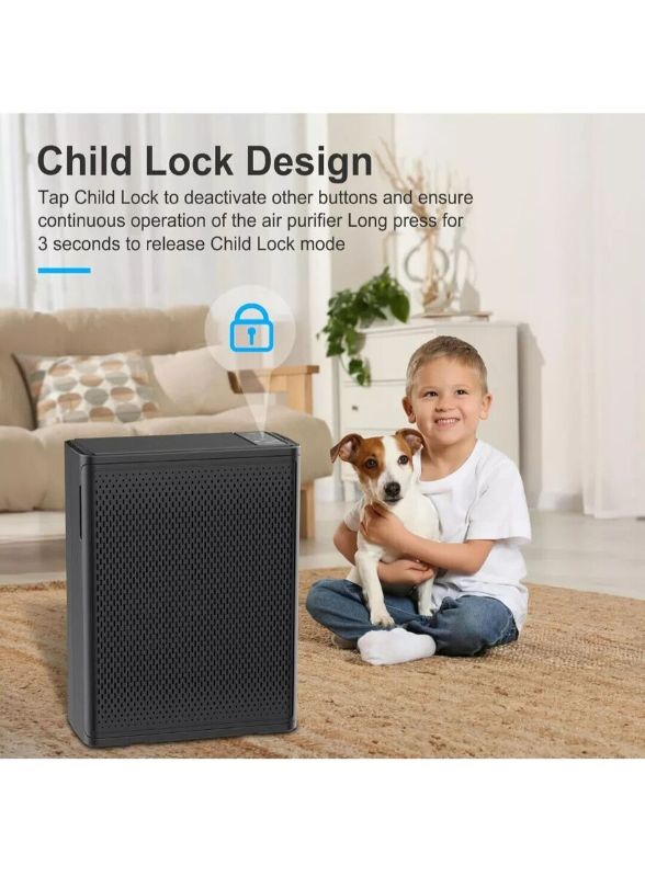 Photo 1 of Air Purifiers for Home, Large Room, H13 HEPA Filter, TPLMB Air Filter Covers Up to 1950 Sq Ft per 24W Motor, Air Filter for Smoke, Pet Dander, 24dB for
