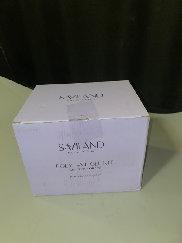 Photo 1 of SAVILAND Poly Gel Nail Kit with U V Light - 6 Summer Colors Builder Gel Nail Extension Kit for Beginners DIY Poly Gel Kit with Base & Top Gel for French Manicure Nail Art at Home
