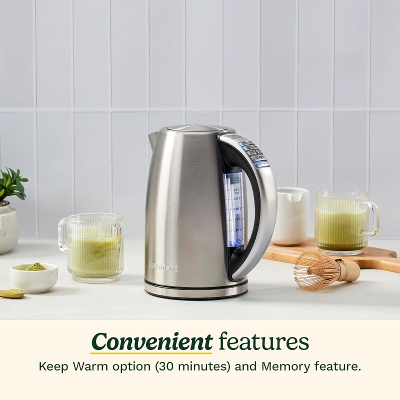 Photo 1 of NEW**Cuisinart 1.7-Liter Stainless Steel Cordless Electric Kettle with 6 Preset Temperatures