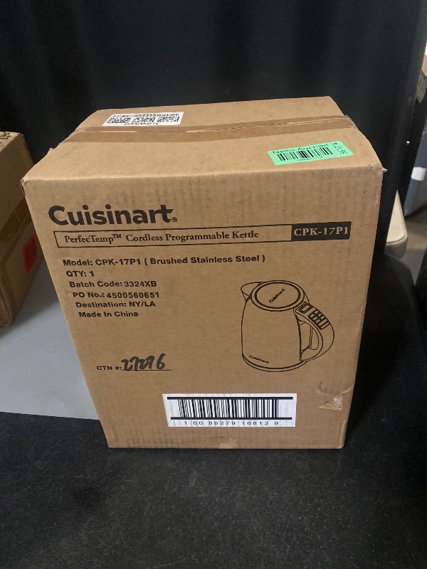Photo 1 of BRAND NEW** Cuisinart 1.7-Liter Stainless Steel Cordless Electric Kettle with 6 Preset Temperatures

