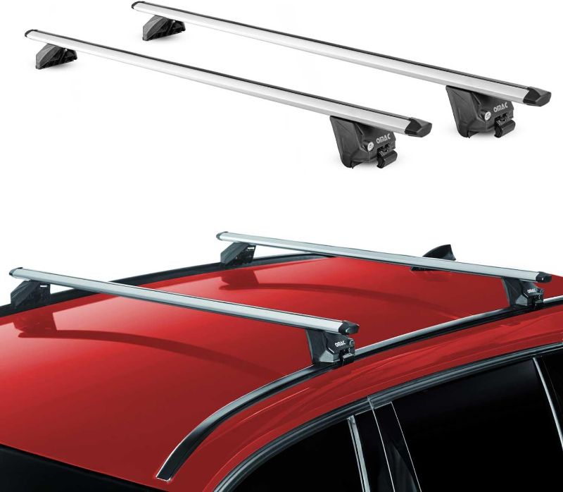 Photo 1 of OMAC Roof Rack Cross Bars Luggage Carrier for Lexus RX L2 2018-24 Alu Silver Grey 2X