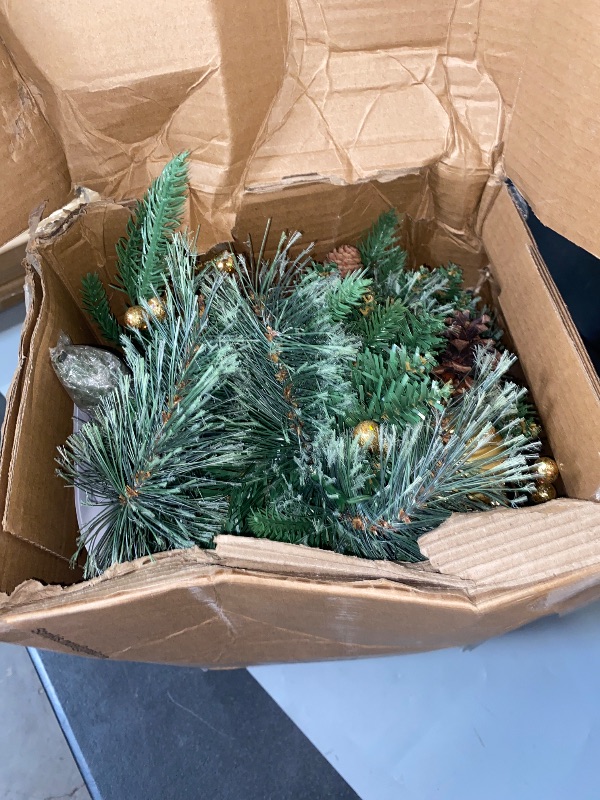Photo 1 of Somikis 30 Inch Outdoor Christmas Tree Set of 2, Battery Operated Pre-Lit Artificial Small Xmas Tree, w/LED Lights and Realistic Carolina Pine for Pathway, Porch, Driveway, Yard