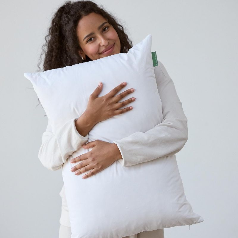 Photo 1 of Avocado 100% Certified Organic Bed Pillow with Organic Cotton Shell, Organic Latex & Kapok Fill, Queen