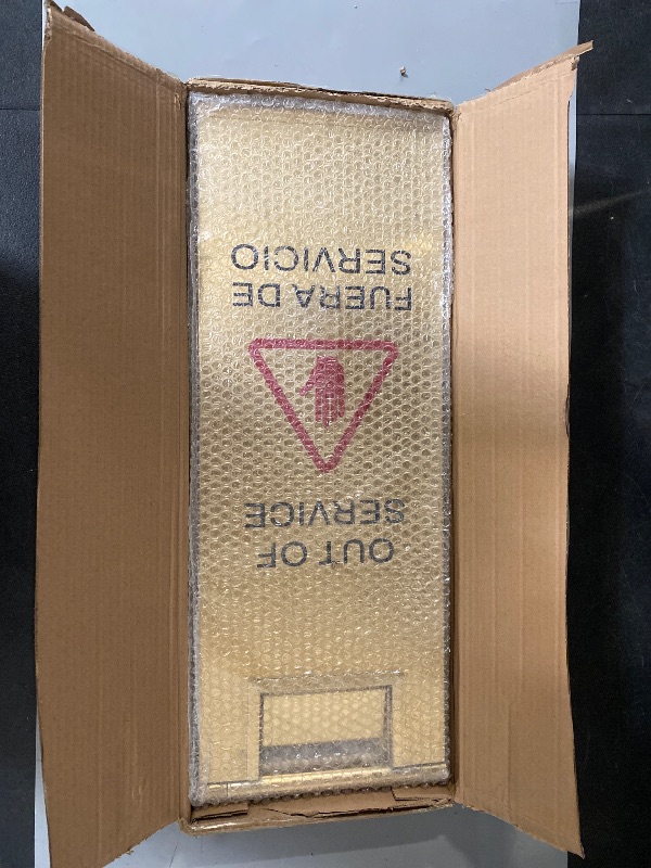 Photo 1 of Stainless Steel Out of Service Sign Portable Foldable Sign 2-Pack (Gold)