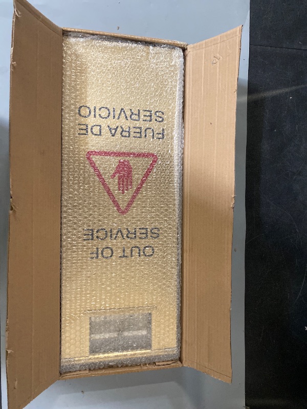 Photo 1 of Stainless Steel Out of Service Sign Portable Foldable Sign 2-Pack (Gold)