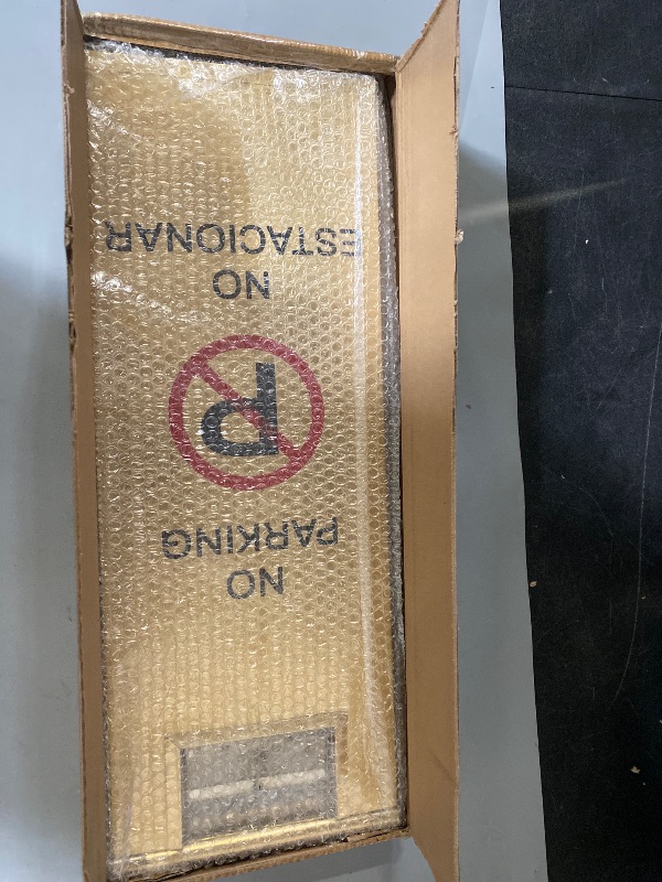 Photo 1 of Stainless Steel No Parking Sign Portable Foldable Handle 2-Pack (Gold)
