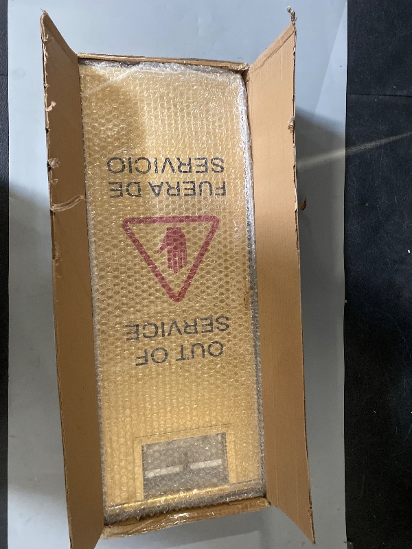 Photo 1 of Stainless Steel Out of Service Sign Portable Foldable Sign 2-Pack (Gold)