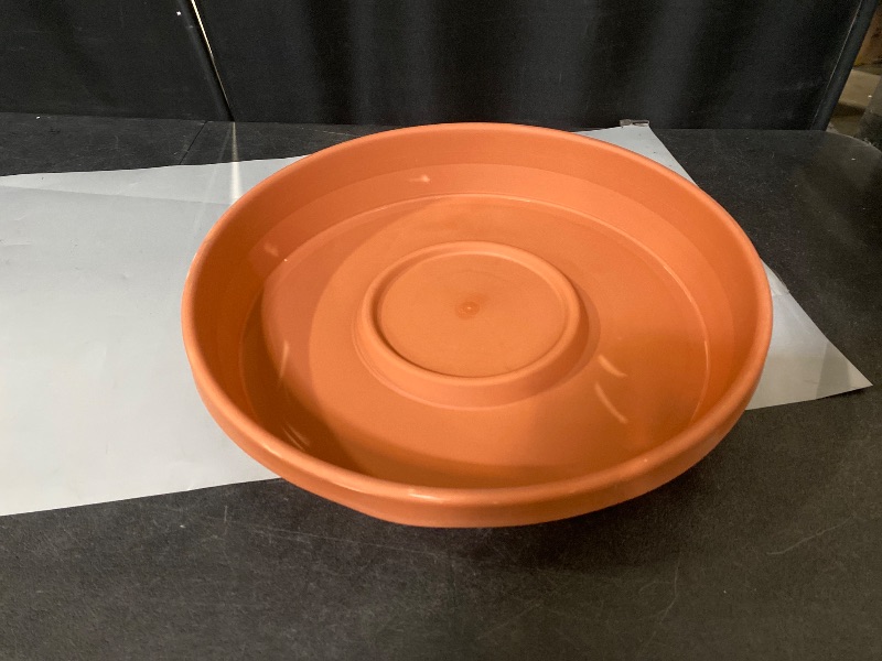 Photo 1 of Bloem 20-Inches Terra Cotta Plastic Plant Saucer