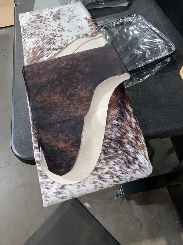 Photo 1 of Easycozy Faux Cowhide Large Cow Print Rug - 5.2 x 6.2 Feet Thickened Elastic Rug for Bedroom, Living Room, Home Office, Western Decor
