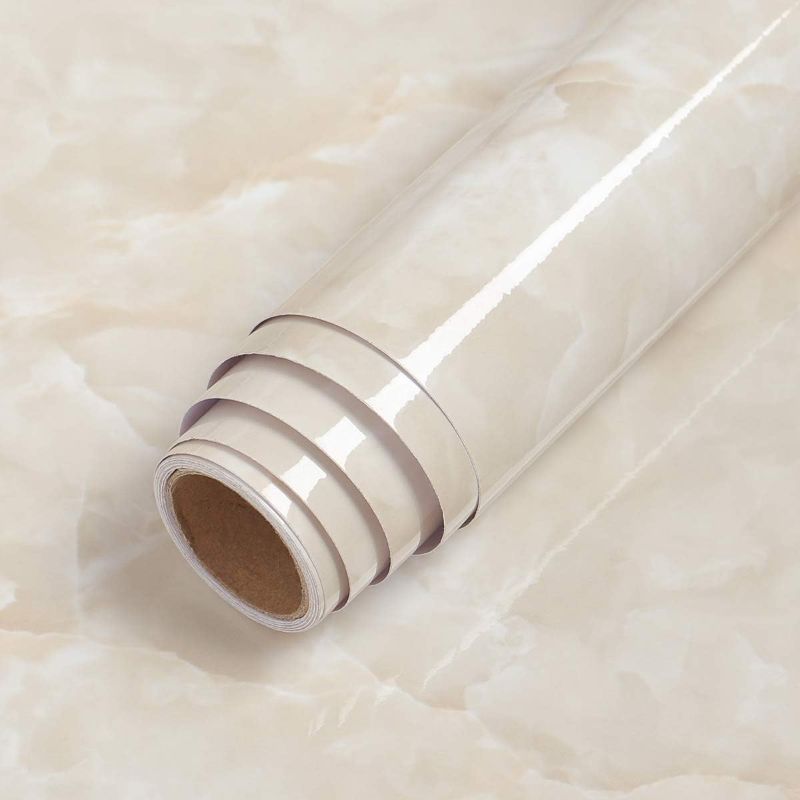Photo 1 of LaCheery Large Size 36"x160" Marble Wallpaper Decorative Self Adhesive Wallpaper Waterproof Removable Wall Paper Stick and Peel Countertops for Kitchen Cabinets Backsplash Furniture Counter Top Covers
