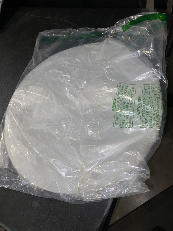 Photo 1 of Lampshade Diffuser, 17.5" Diameter Round Diffuser Lamp Shade for Drum Style Lampshades Pendants Softening Light, DIY Light Fits 18-20" Openings, Frosted White Acrylic
