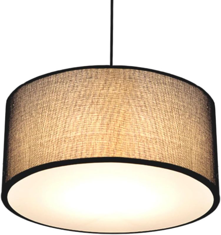 Photo 1 of Lampshade Diffuser, 17.5" Diameter Round Diffuser Lamp Shade for Drum Style Lampshades Pendants Softening Light, DIY Light Fits 18-20" Openings, Frosted White Acrylic
