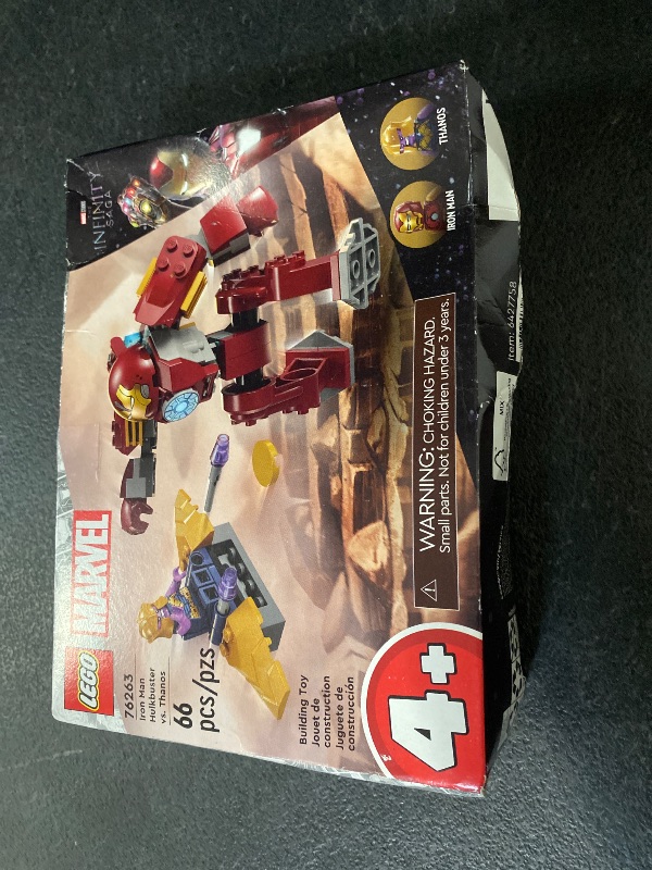 Photo 1 of LEGO Marvel Iron Man Hulkbuster vs. Thanos 76263 Building Toy Set with Thanos and Iron Man Figures, Hulkbuster Toy with Posable Mech for Super Hero Battle Action, Fun Marvel Toy for Kids Ages 4 and Up