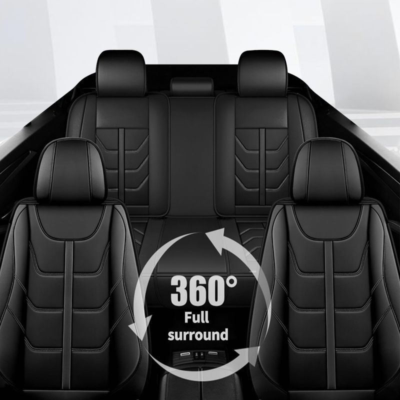 Photo 1 of TTX LIGHTING Full Set Car Seat Covers Fit for Subaru Outback 2010-2024 2025 Waterproof Leather Car Seat Cover Soft & Comfortable Airbag Compatible (5 Seats,Black)

