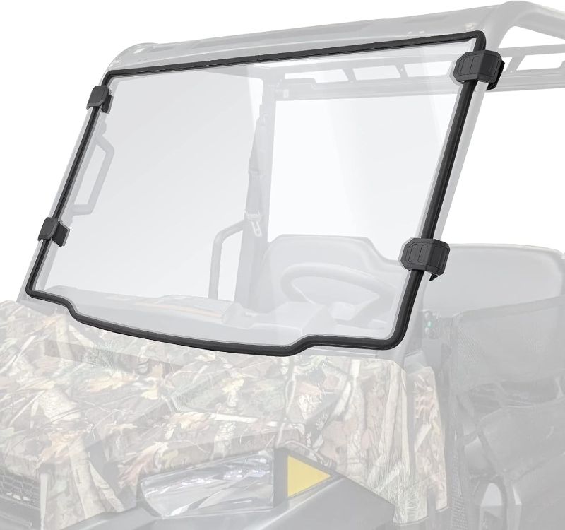 Photo 1 of KEMIMOTO Front Windshield Compatible with Ranger Midsize 570 500 SP/Crew 2016-2025, Scratch Resistant PC UTV Windshield Compatible with 2015-2021 Ranger ETX EV Accessories Parts (Not Fit FullSize)
