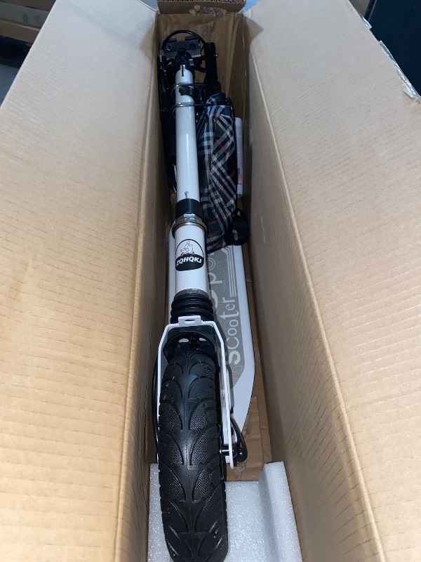 Photo 1 of Kick Scooter for Ages 6+,Kid, Teens & Adults - Max Load 300 LBS, 4 Adjustable Levels, 200mm Big Wheel Folding Scooter, Lightweight, Aluminum, Indoor and Outdoor Scooters, Bearing ABE

