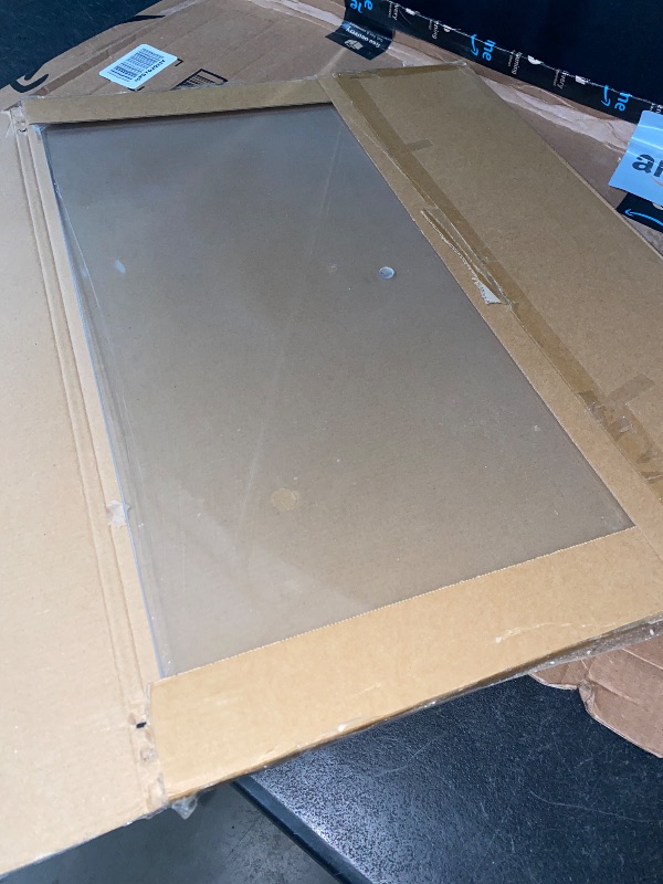 Photo 1 of Tempered Glass Cutting Board for Kitchen, Clear Cutting Board for Countertop, Dishwasher Safe, Scratch Resistant, Heat Resistant, Shatter Resistant (24"x18")
