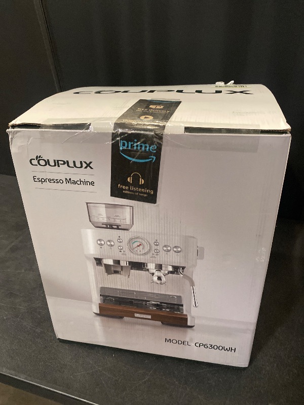 Photo 1 of Espresso Machine with Grinder, Dual-Boiler&Temperature Adjustable Espresso Coffee Machine 58MM Cafe Espresso Maker with Powerful Steam Wand Beginner Friendly Latte Cappuccino Machines for Home

