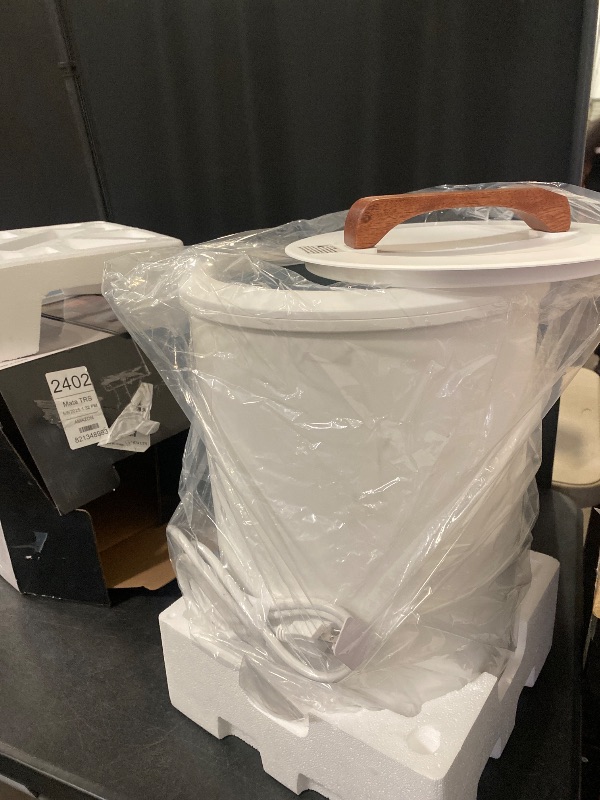 Photo 1 of SAMEAT Heated Towel Warmers for Bathroom - Large Towel Warmer Bucket, Wood Handle, Auto Shut Off, Fits Up to Two 40"X70" Oversized Towels, Best Ideals
