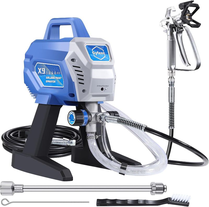 Photo 1 of X9 Airless Paint Sprayer, 0.39GPM Paint Sprayer for Home Interior 650W 3000psi Airless Sprayer with Low Overspray Adjustable Pressure & Motor Speed for House Painting DIY Garage
