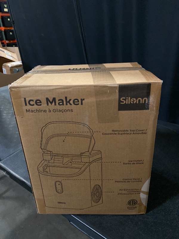Photo 1 of Silonn Nugget Ice Maker Countertop, Pebble Ice Maker with Soft Chewable Ice, One-Click Operation Ice Machine with Self-Cleaning, 33lbs/24H for Home,Kitchen,Office