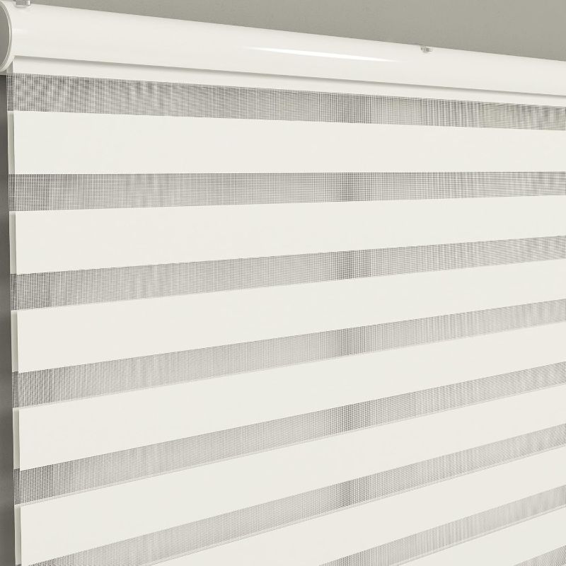 Photo 1 of BEIGE** Zebra Roller Blinds/Roller Windows Shades/Customize Size/Dual Layer Light Control for Day and Night, Easy to Install / 24 Different Color Options
