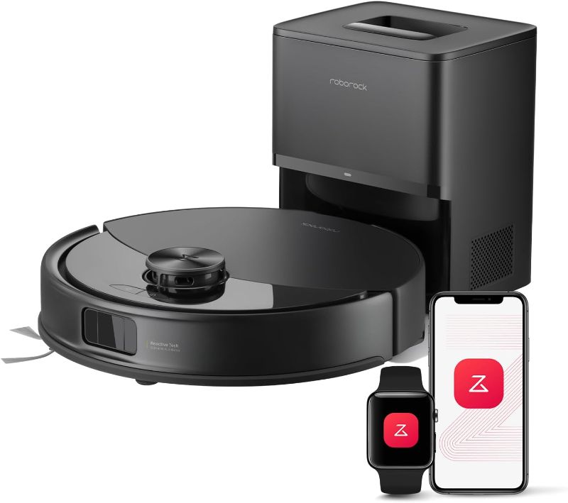 Photo 1 of roborock Q10 S5+ Robot Vacuum and Mop with Self-Emptying, 10,000Pa Suction, Upgraded from Q8 max+, Obstacle Avoidance, Sonic Mopping, Dual Anti-Tangle Design, Auto Mop Lifting, Ideal for Pet Hair
