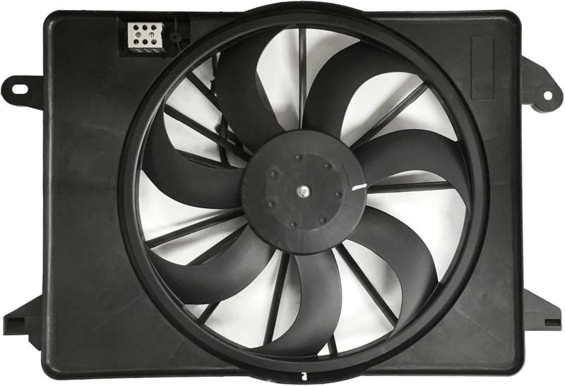 Photo 1 of PartsFlow Engine Radiator Cooling Fan Assembly for 2009-2018 Chrysler 300 for 2009-2018 Dodge Challenger/Charger 622550