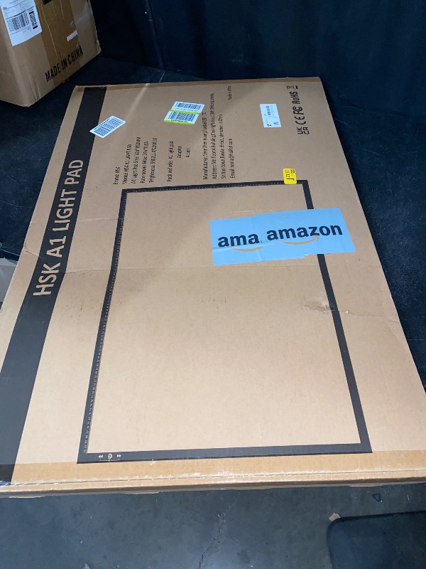 Photo 1 of HSK A1 62 * 88CM Artist Light Box Light Pad Aluminium Frame Super Thin 6.6mm Touch Lock/Unlock Dimmer Button 20W Super Bright LED 5000 lux with 24V 1A Adapter