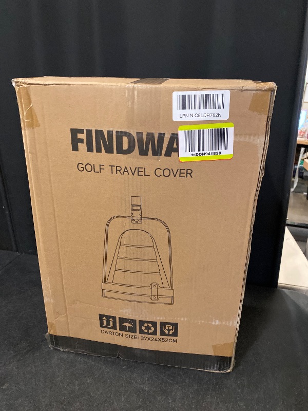 Photo 1 of findway Golf Travel Bags for Airlines with Wheels and ABS Hard Case Top, Protect Your Clubs, Waterproof 1680D Oxford Fabric and Oversize Tank Wheels, Lightweight and Easy to Maneuver
