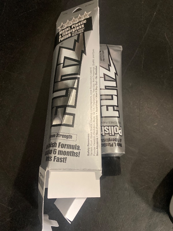 Photo 1 of Flitz Multi-Purpose Metal Polish Paste - 5.29oz Tube of USA-Made Metal Scratch Remover - Works on Stainless Steel, Chrome, Aluminum, Plastic, Jewelry - Non-Abrasive Cleaner & Rust Remover (1 Pack)