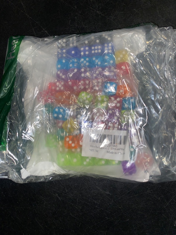 Photo 1 of Rerdeim 110 Pieces Dice Set, Colored Game Bulk Dices, Colorful Dices, 6 Sided Dice for Classroom Teaching, Board Game, Playing, Rolling, Small Six Sided 11 Color Red, Yellow, Blue, Green and More