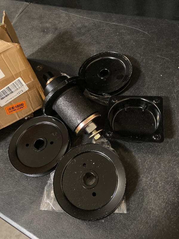Photo 1 of POSFLAG 3 Pack 037-6015-50 Spindle Assembly with 033-6004-00 Pulley Replaces 037-6015-50 - Spindle Assembly Bad Boy Spindle 037-6015-50, 037-6015-00 for Bad Boy ZT Elite 60 inch, Maverick 60" Decks
