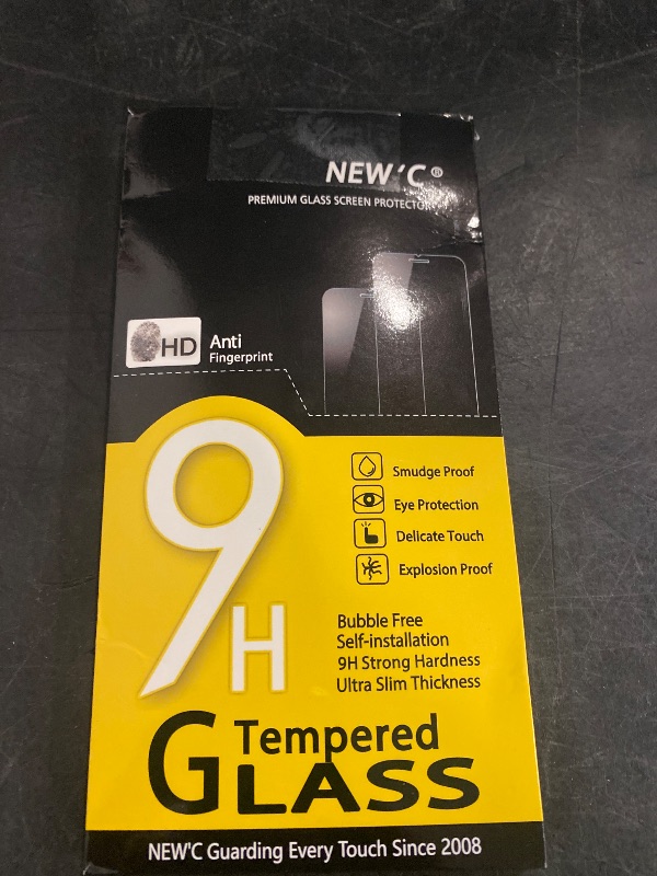 Photo 1 of NEW'C 3 Pack Designed for iPhone 13 Pro Max, iPhone 14 Plus Screen Protector (6.7"), Tempered Glass, Case Friendly Bubble Free Ultra Resistant