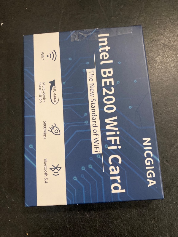 Photo 1 of WiFi 7 Wireless Card Intel BE200 NGW, Bluetooth 5.4, 5800Mbps M.2/NGFF Network Support Windows 10/11 (64bit), Linux, Not Support AMD, Only Supports Intel 12th Generation and Above CPUs.