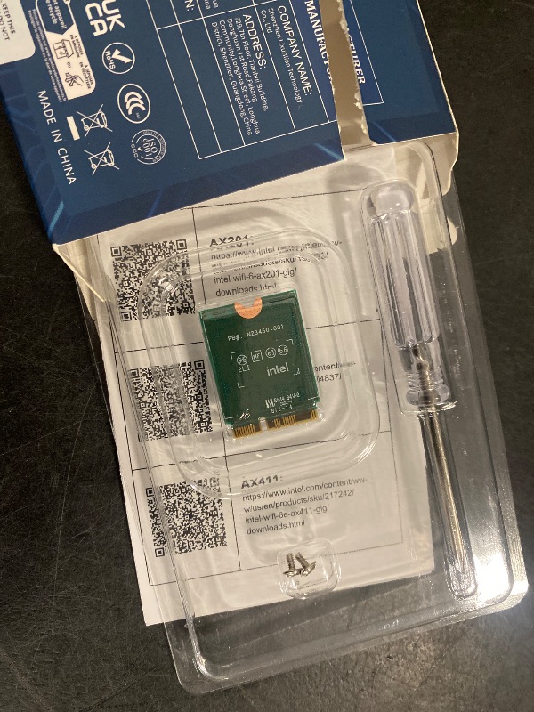 Photo 1 of WiFi 7 Wireless Card Intel BE200 NGW, Bluetooth 5.4, 5800Mbps M.2/NGFF Network Support Windows 10/11 (64bit), Linux, Not Support AMD, Only Supports Intel 12th Generation and Above CPUs.