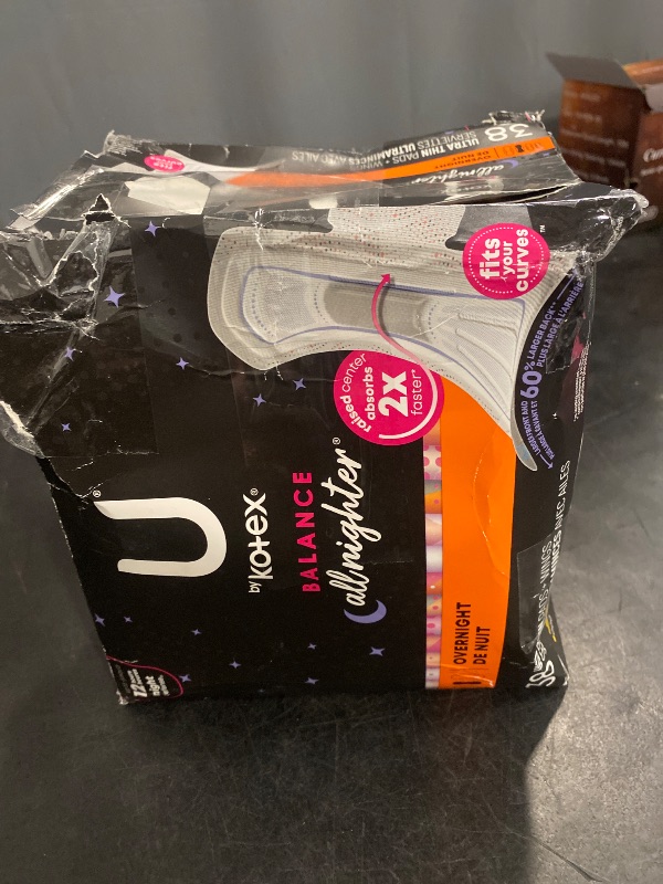 Photo 1 of U by Kotex Balance Ultra Thin Pads with Wings, Overnight Absorbency, 38 Count